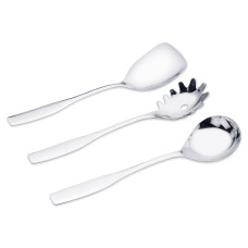 A 3-piece set of high quality stainless steel serveware, Belly
