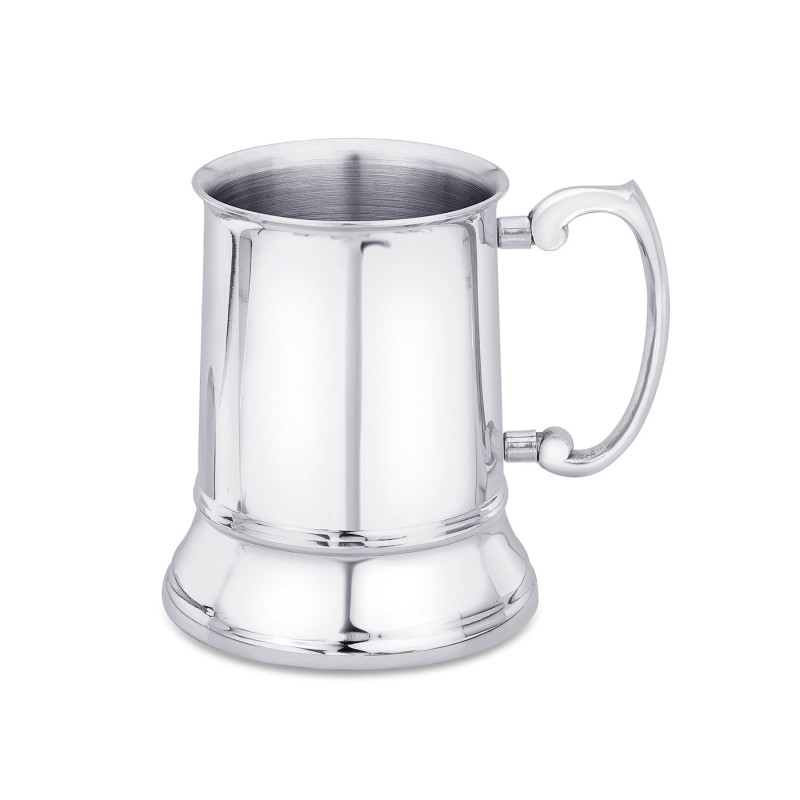 Elegantly designed double wall beer mug with a heavy handle, barware