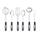 Serveware sets with handles for an enhanced grip, Black Bakelite Handle Steel Insert