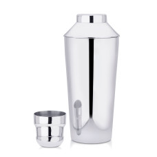 Sophisticated stainless steel cocktail shaker, barware