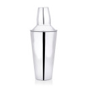 Stylish stainless steel cocktail shaker, barware